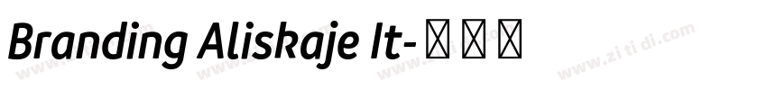 Branding Aliskaje It字体转换